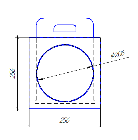 Шибер/задвижка D 200 мм полипропилен
