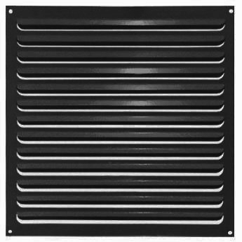 Решетка металлическая черная матовая 400х400мм 4040РМ-ЧМ