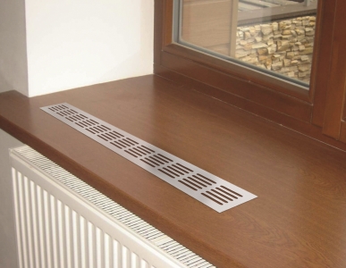 Вентиляционная решетка Благовест 80x400, бронза