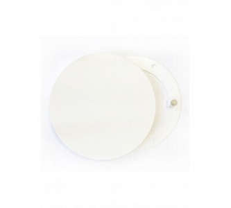 Решетка стальная на магнитах круглая РДК-200 белая